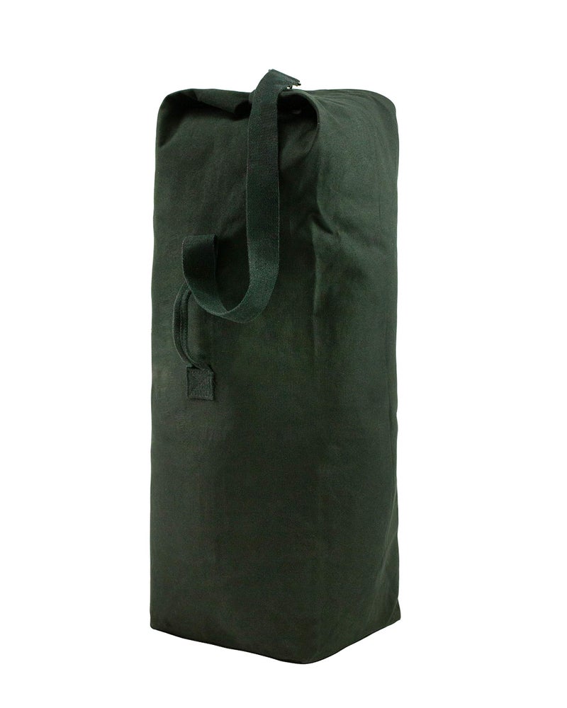 Farm Blue Top Load Duffle Bag -Military Duffel Bags - Heavy Army Canvas Duffle Bags For Men Women & Students - XXL Top Loading Tactical Gear Sack (Black, XX-Large) 30"x50" - Image 1